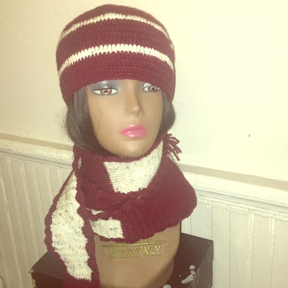 Scarf and hat